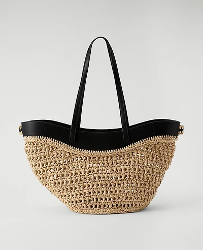 Ann Taylor Straw Tote Women's