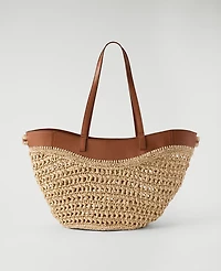 Ann Taylor Straw Tote Natural Women's