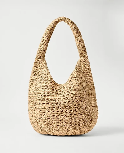 Ann Taylor Oversized Raffia Tote Natural Women's