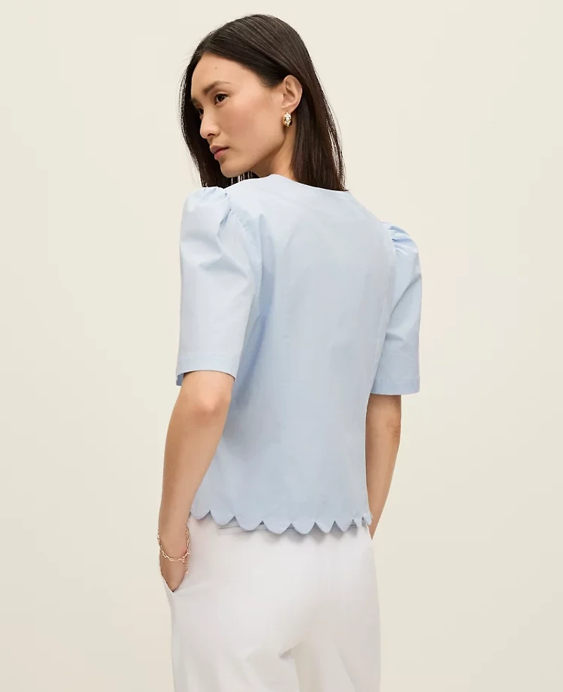 Ann Taylor Tie Front Blouse Women's