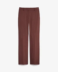 Ann Taylor The Petite Flare Ankle Pant Linen Blend Rich Walnut Women's