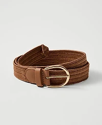 Ann Taylor Braided Belt Golden Bronze Women's
