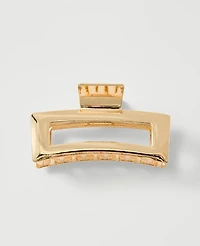 Ann Taylor Rectangle Claw Clip Goldtone Women's