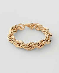 Ann Taylor Twisted Chain Bracelet Goldtone Women's