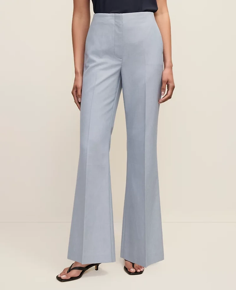 Ann Taylor The Flare Trouser Soft Slate Blue Women's