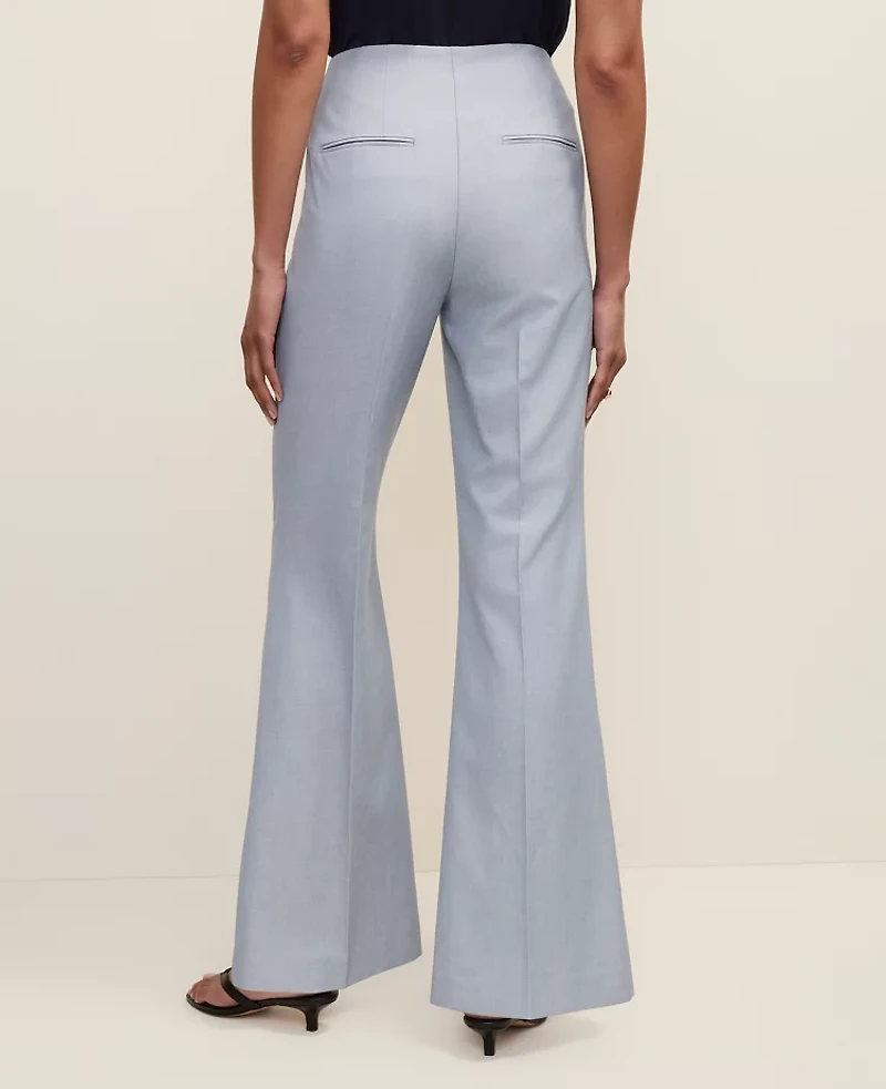 Ann Taylor The Flare Trouser Soft Slate Blue Women's
