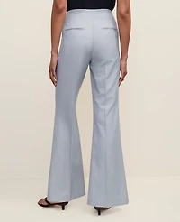 Ann Taylor The Flare Trouser Soft Slate Blue Women's
