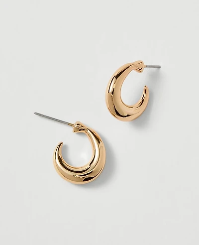Ann Taylor Mini Hoop Earrings Goldtone Women's