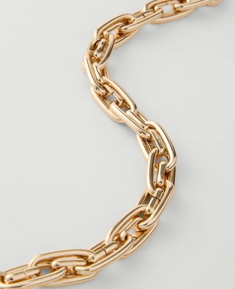 Ann Taylor Chunky Chain Necklace Goldtone Women's