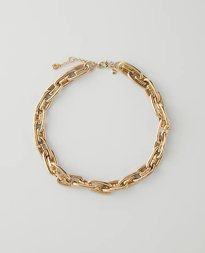 Ann Taylor Chunky Chain Necklace Goldtone Women's