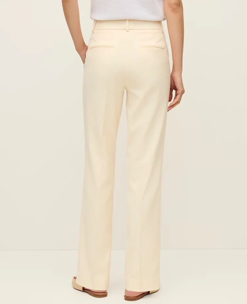 Ann Taylor The Petite Straight Pant Almond Oil Women's