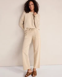 Ann Taylor Haven Well Within Garment-Dyed Organic Cotton Terry Crewneck Women's