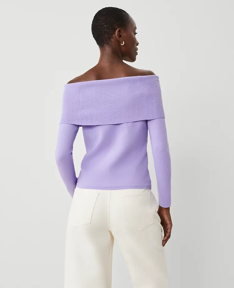 Ann Taylor Off-The-Shoulder Sweater Women's