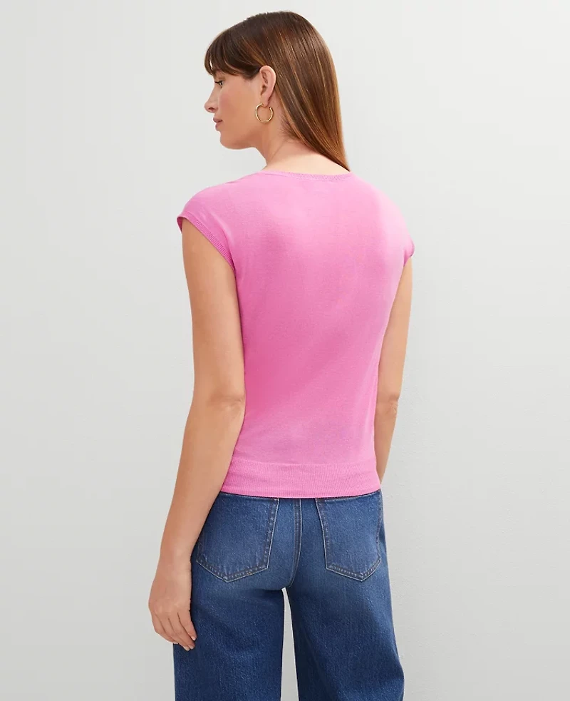 Ann Taylor Tie Waist Shell Top Women's