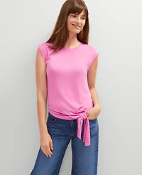 Ann Taylor Tie Waist Shell Top Women's