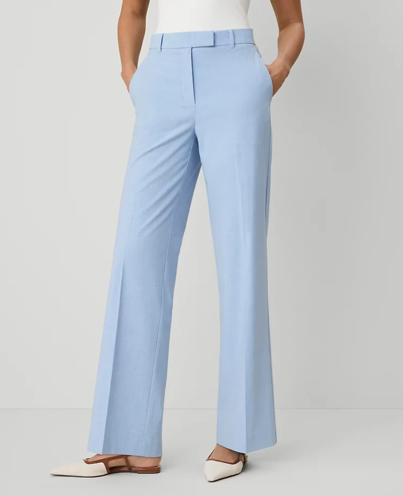 Ann Taylor The Petite Straight Trouser Pant Brisk Blue Women's