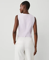 Ann Taylor Tailored Vest Size 14 Orchid Hush Women's