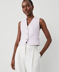 Ann Taylor Tailored Vest Size 14 Orchid Hush Women's