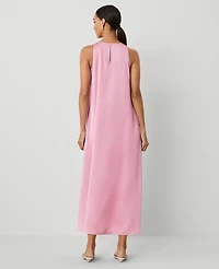 Ann Taylor Petite Maxi Swing Dress Enchanted Pink Women's