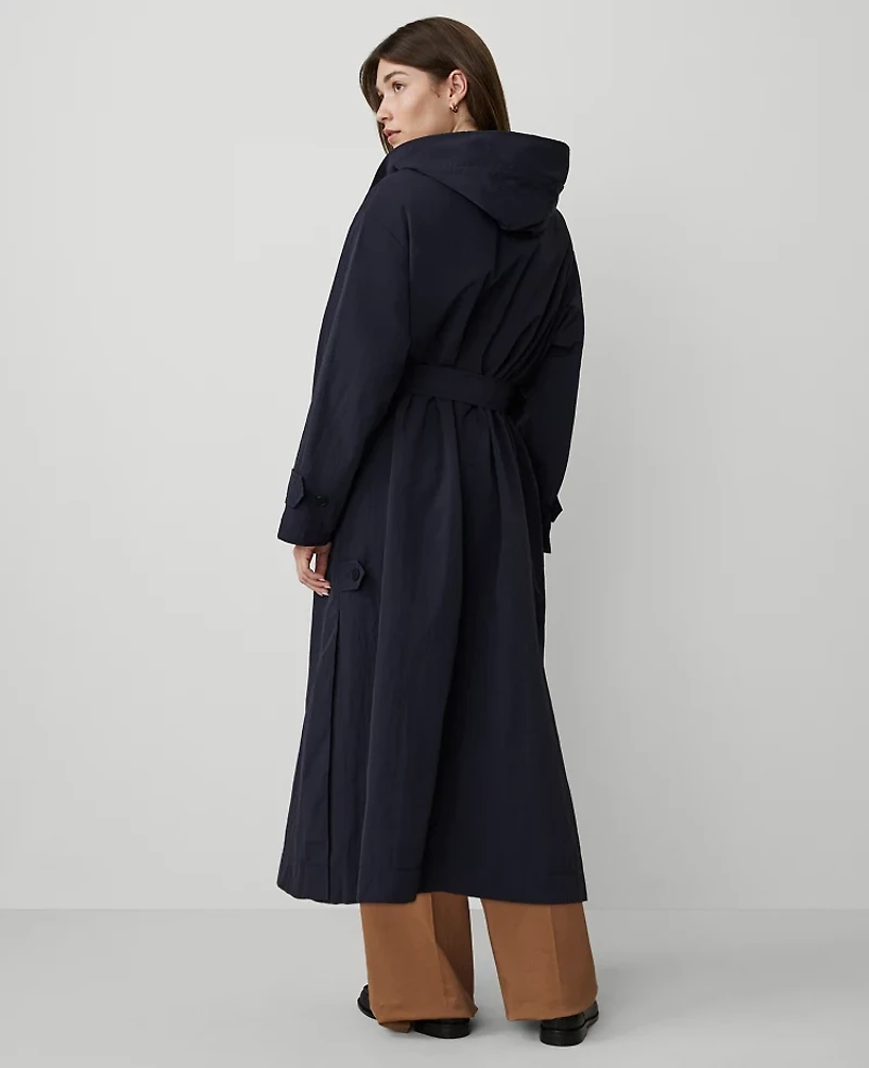 Ann Taylor Petite Weekend Collection Hooded Jacket Night Sky Women's