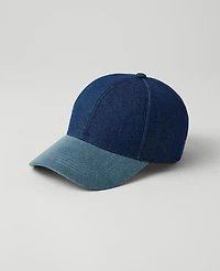 Ann Taylor Weekend Collection Denim Baseball Cap Soft Denim Blue Women's