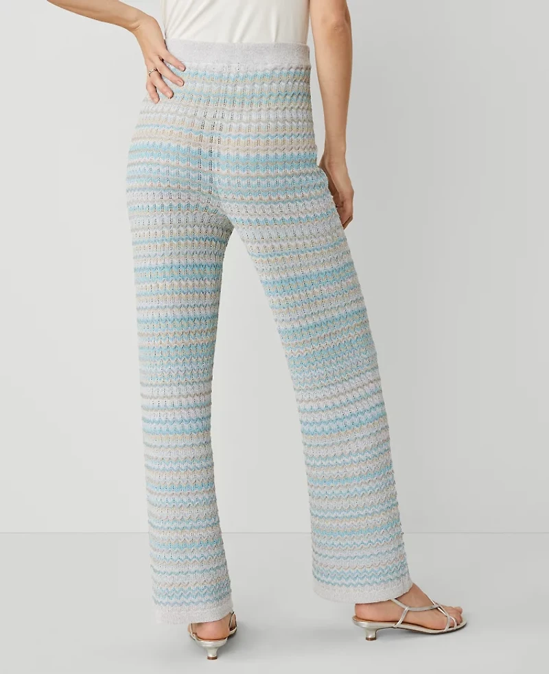 Ann Taylor The Pull-On Wide-Leg Sweater Pant Women's