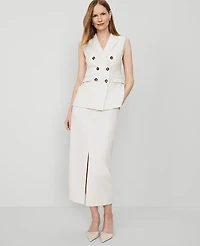 Ann Taylor The Petite Trouser Column Midi Skirt Women's