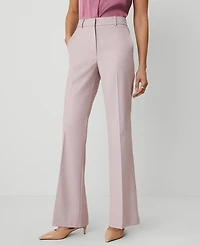Ann Taylor The Petite Flare Trouser Pant Size 00 Rosy Mauve Women's