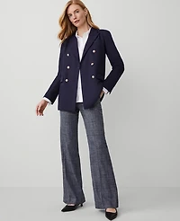 Ann Taylor Petite Modern Blazer Size 00 Night Sky Women's