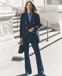 Ann Taylor Petite Modern Blazer Size 00 Night Sky Women's