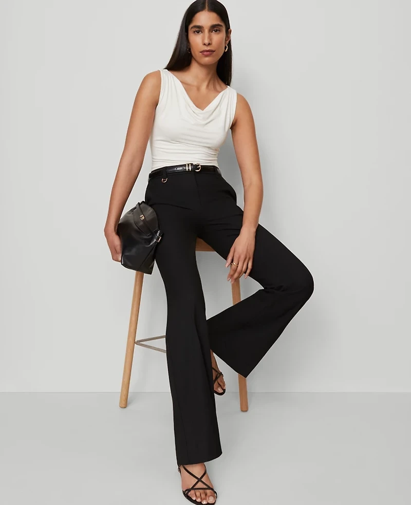 Ann Taylor The Slim Flare Trouser Pant Bi-Stretch Women's