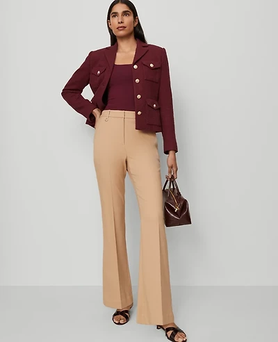Ann Taylor The Slim Flare Trouser Pant Bi-Stretch Women's