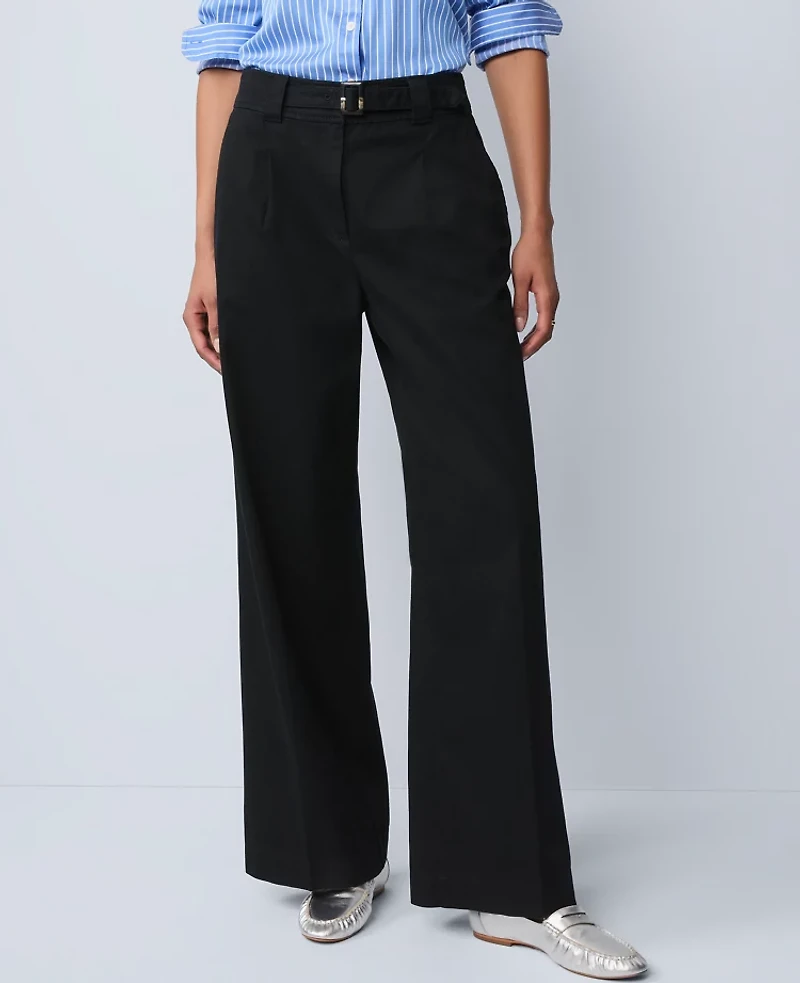 Ann Taylor The Belted Wide-Leg Pant Women's