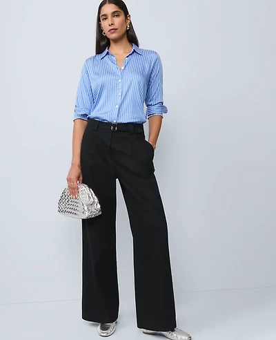 Ann Taylor The Belted Wide-Leg Pant Women's