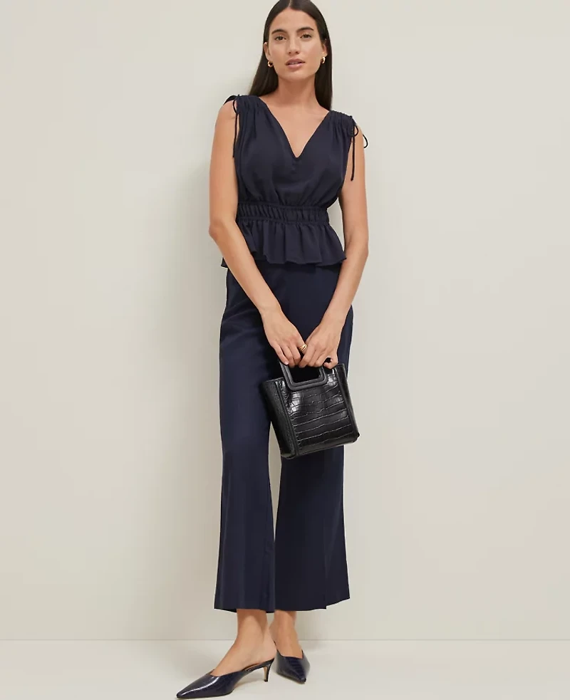 Ann Taylor Gathered Tie Top Women's