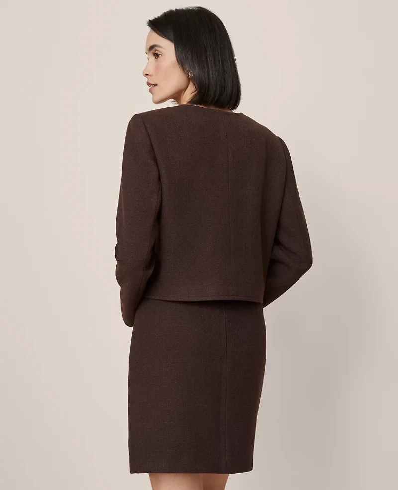 Ann Taylor Crew Neck Jacket Women's