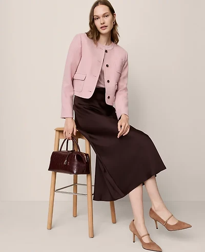 Ann Taylor Crew Neck Jacket Women's