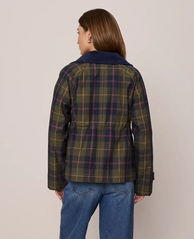 Ann Taylor Weekend Collection Plaid Collared Jacket Night Safari Women's