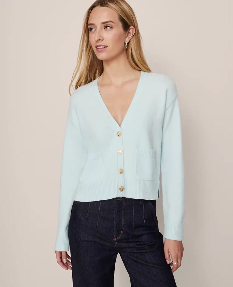 Ann Taylor V-Neck Cardigan Women's