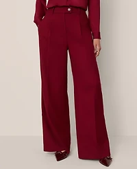 Ann Taylor The Statement Palazzo Pant Cherry Pie Women's