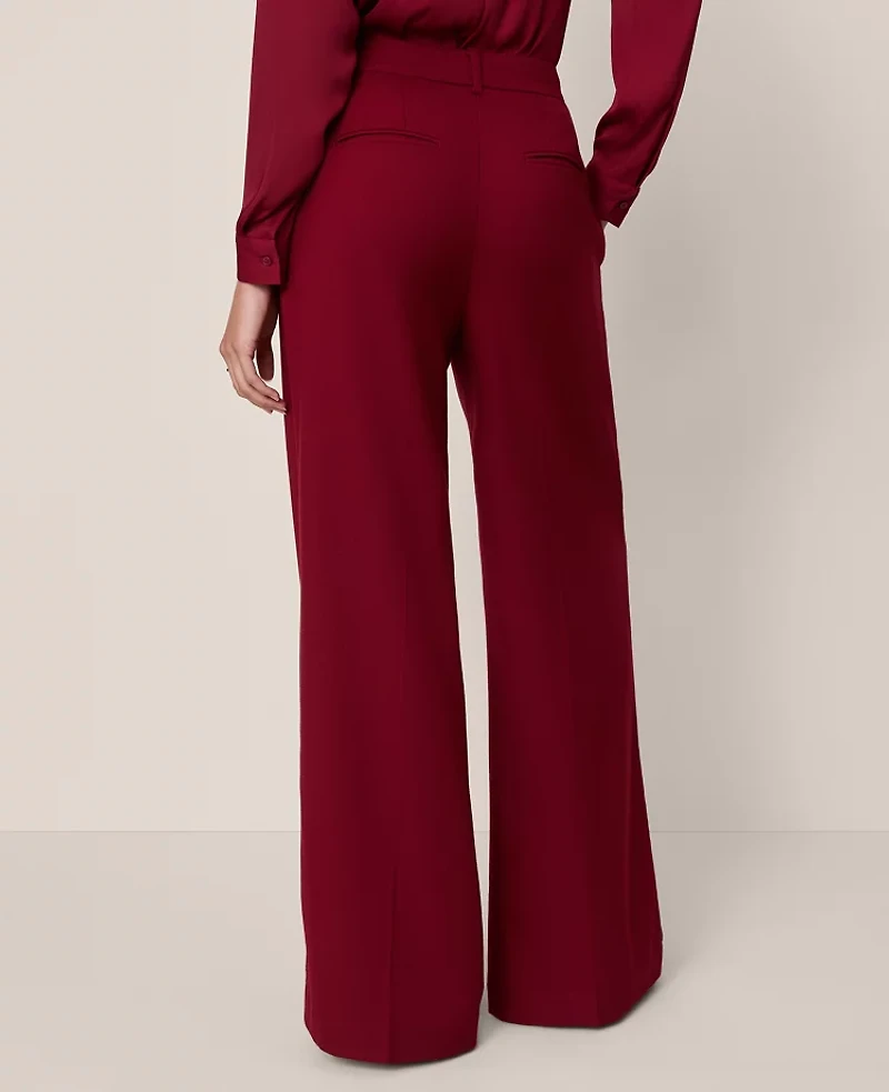 Ann Taylor The Statement Palazzo Pant Cherry Pie Women's
