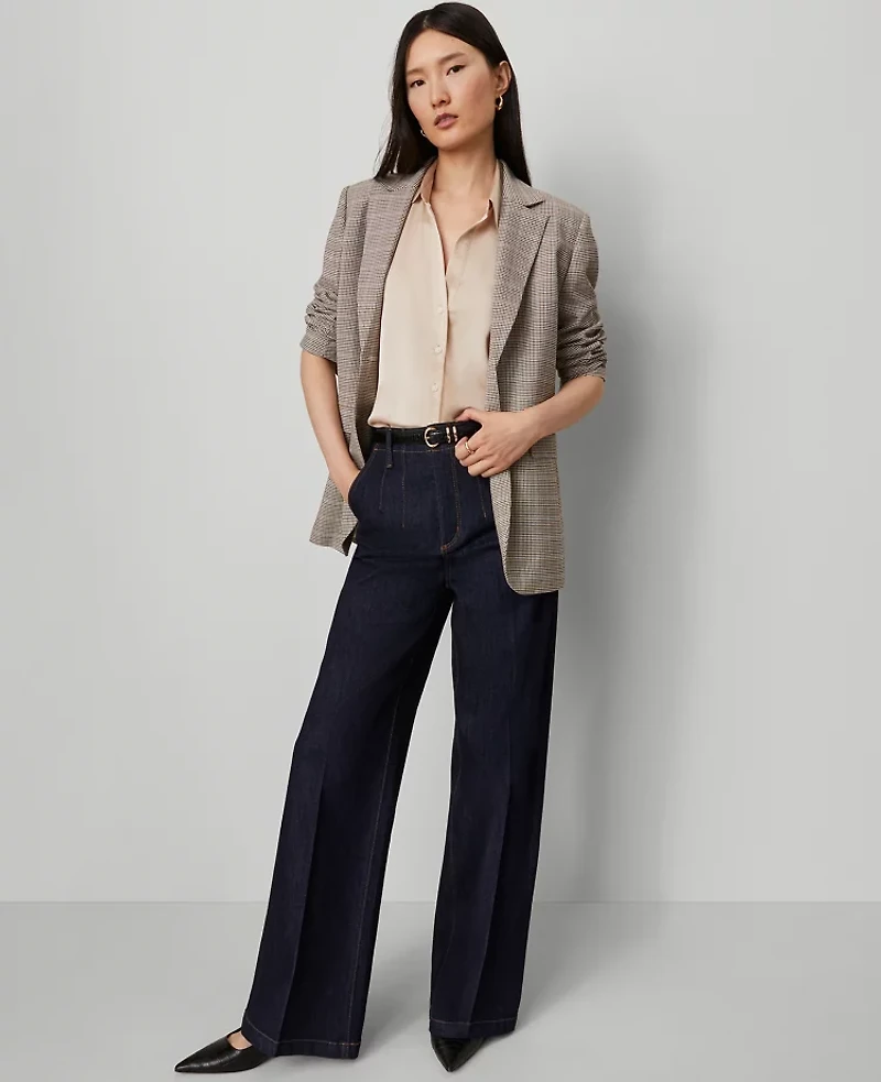 Ann Taylor The Darted Waist Trouser Jean Classic Rinse Wash Women's