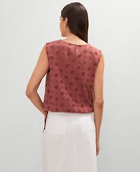 Ann Taylor Weekend Collection Bubble Hem Top Women's
