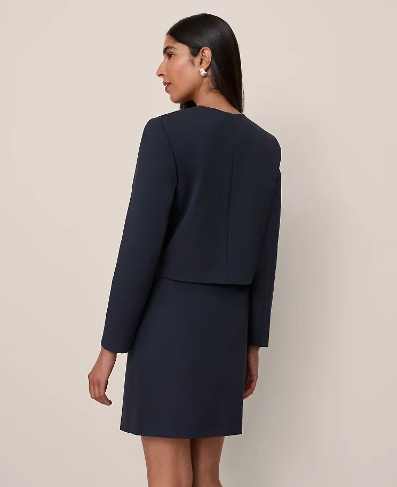 Ann Taylor Ponte Crew Neck Jacket Women's