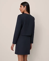 Ann Taylor Ponte Crew Neck Jacket Women's