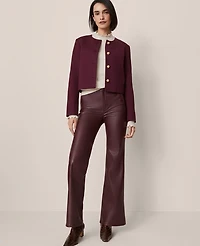 Ann Taylor The Crew Neck Jacket Ponte Women's