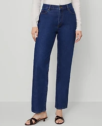 Ann Taylor The Perfect Straight Jean Vintage Dark Wash Women's