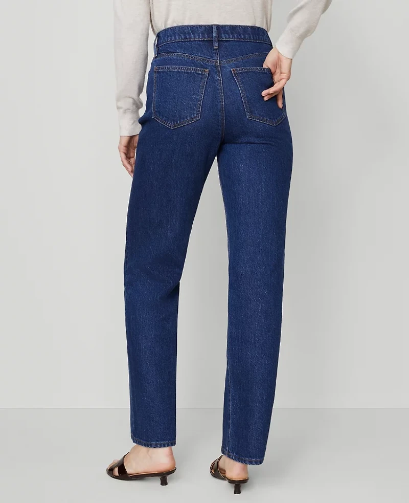 Ann Taylor The Perfect Straight Jean Vintage Dark Wash Women's