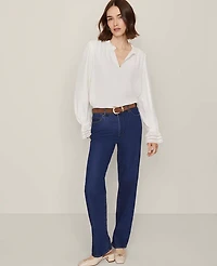 Ann Taylor The Perfect Straight Jean Vintage Dark Wash Women's