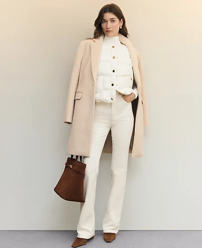 Ann Taylor The Perfect Straight Jean Ivory Women's